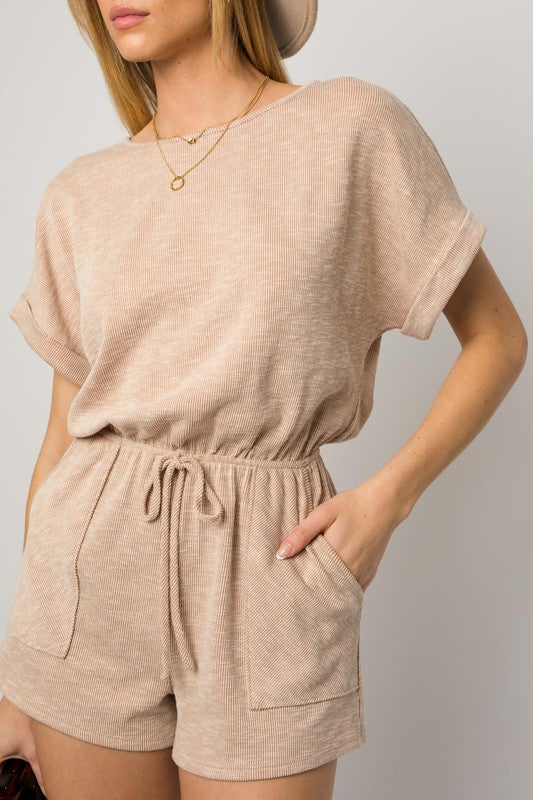 Cool Vibes Ribbed Knit Romper