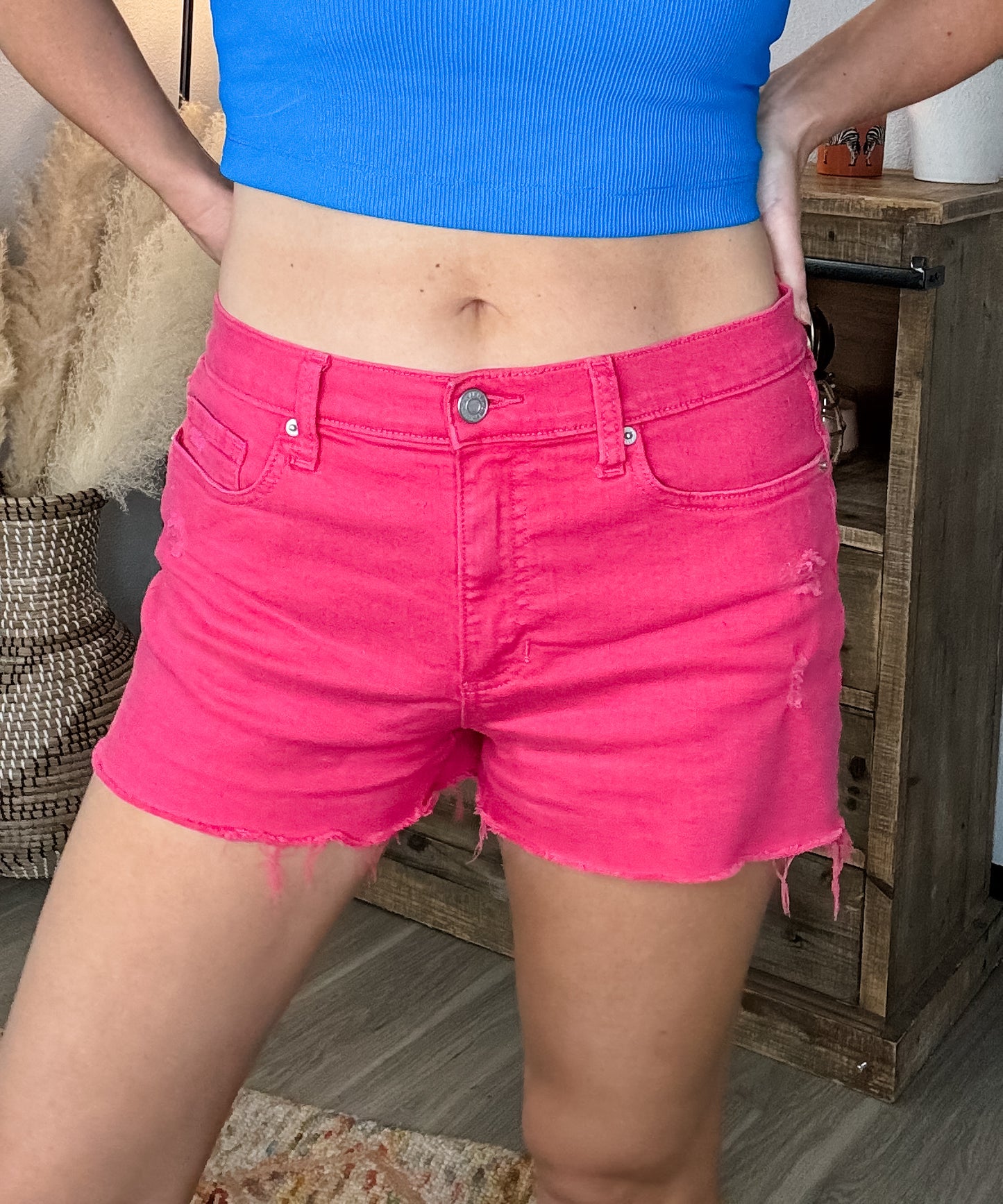 Elizabeth Shorts in Hot Pink