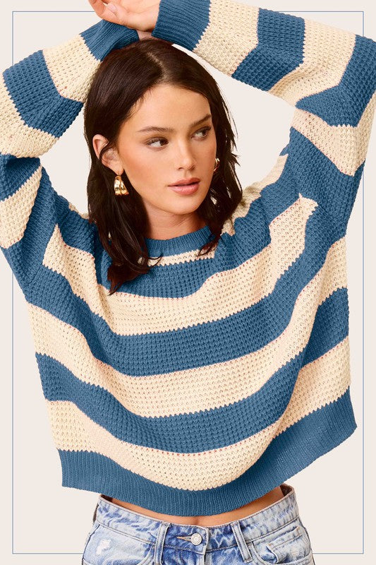 Take My Hand Striped Sweater