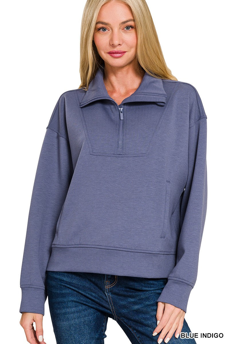 Dive Into Adventure Scuba Pullover in Blue Indigo