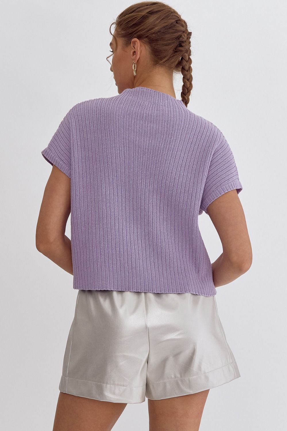 Need You Now Knit Top in Lavender