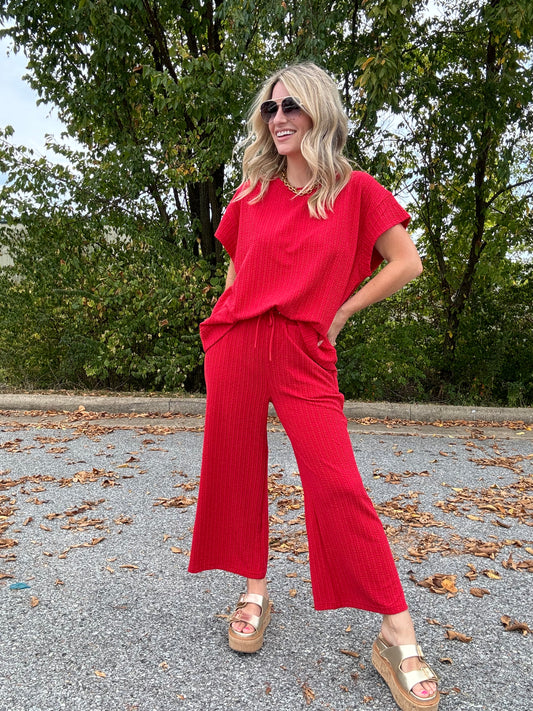 It Takes Two Pants in Red