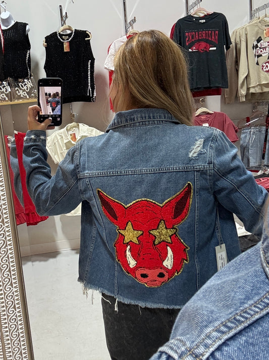 Razorback Blue Jean Jacket