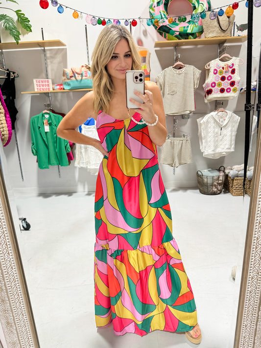 Make A Bright Statement Maxi Dress