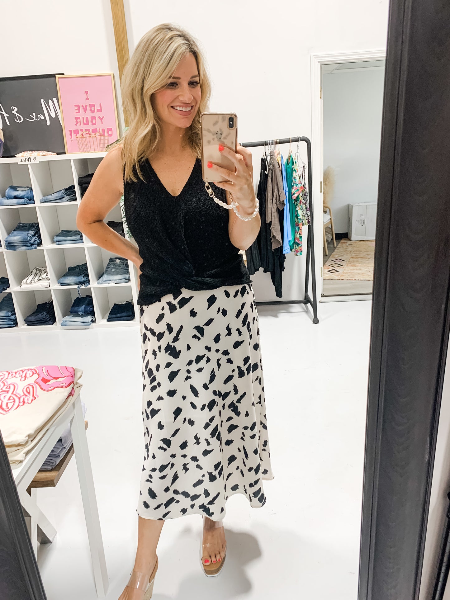 Spot On and Chic Skirt-LARGE