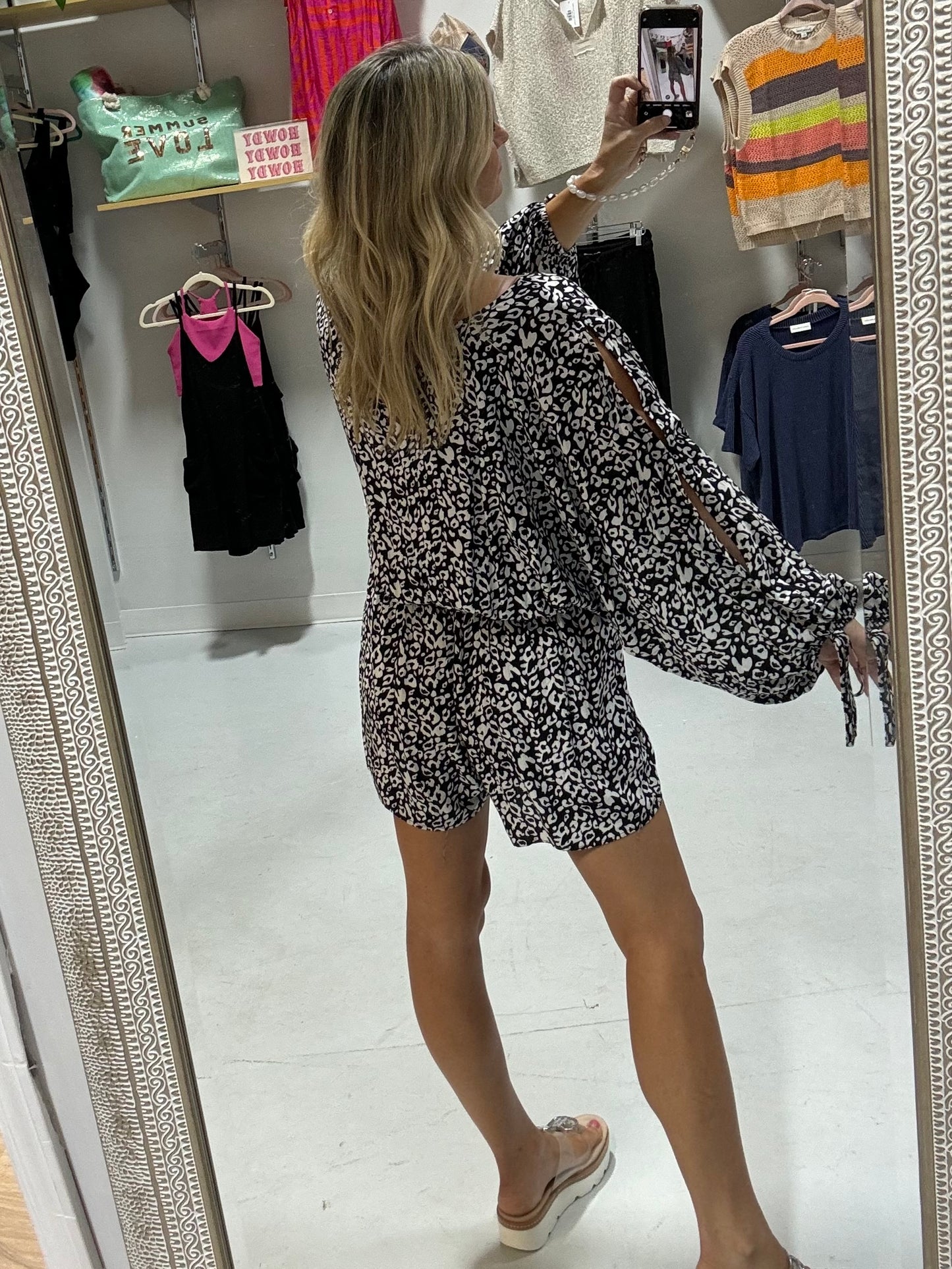 Animal Print Romper