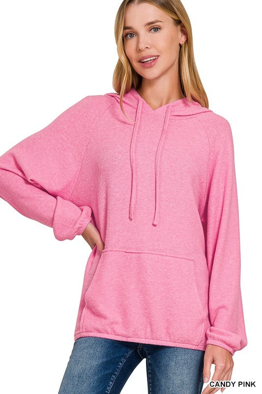 Ultra-Soft Hoodie in Candy Pink