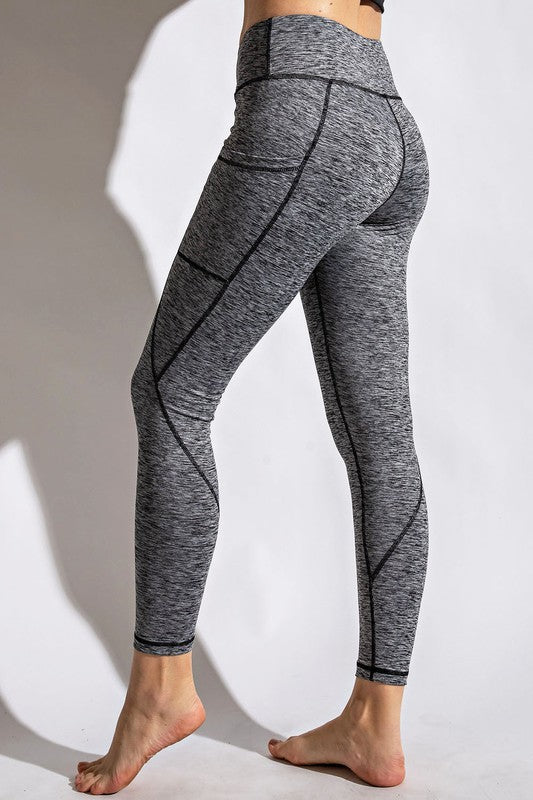 TWO TONE FULL LENGTH YOGA LEGGINGS