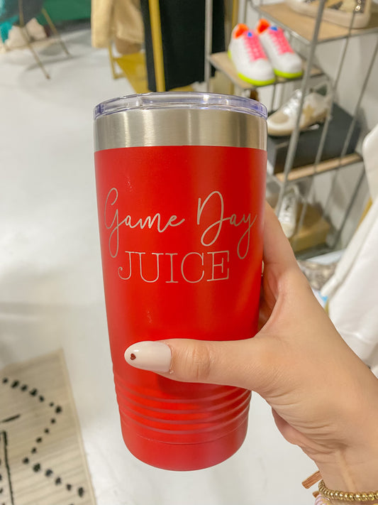 Game Day Juice Tumbler in Red