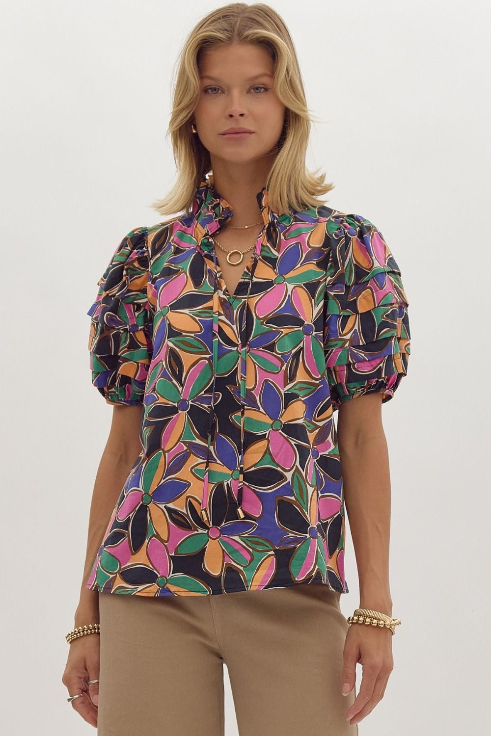 The Sweetest Floral Top in Multi