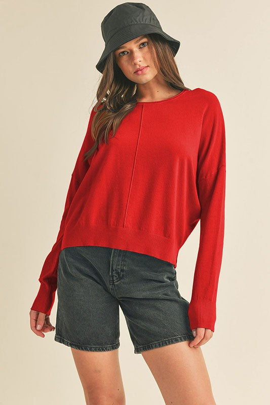 Dreamy Go-To Sweater in Red