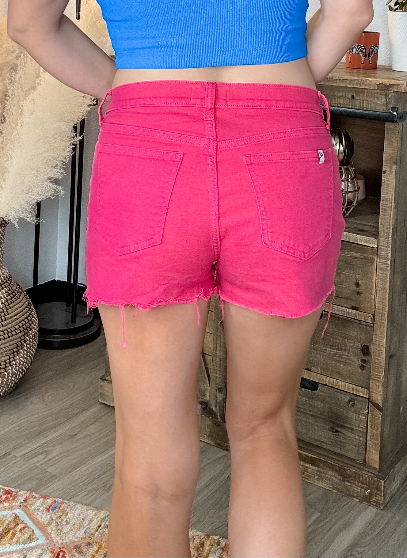 Elizabeth Shorts in Hot Pink