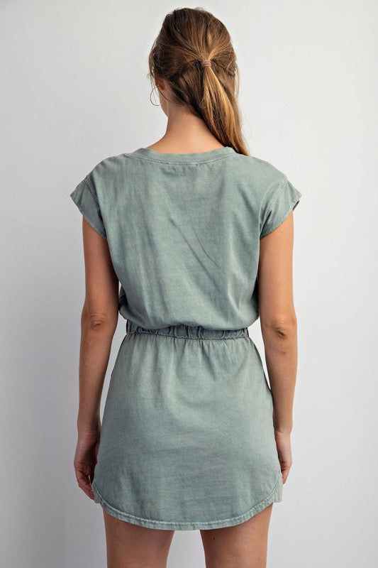 Easy Breezy Casual Dress in Olive