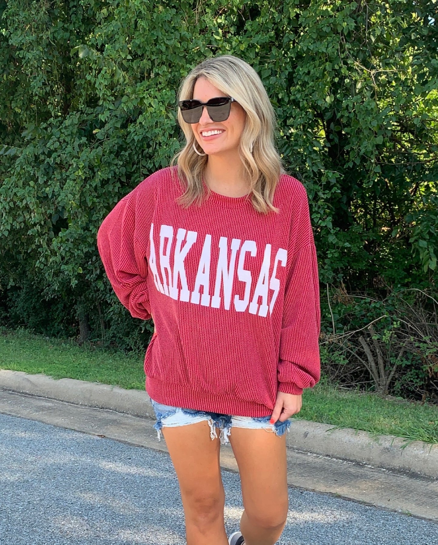 Arkansas Corded Sweatshirt