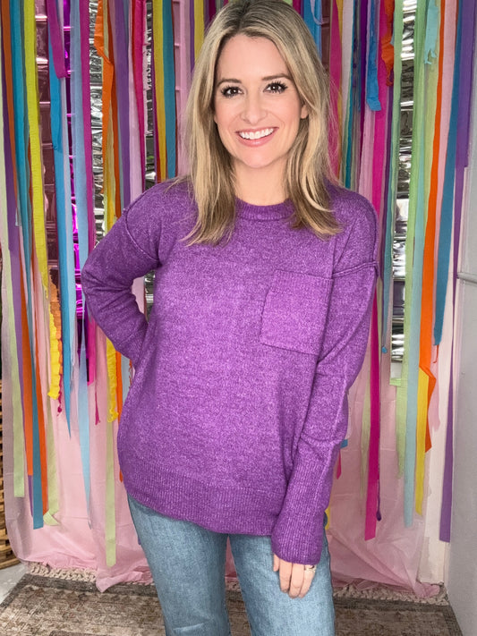 Good Energy Sweater in Violet