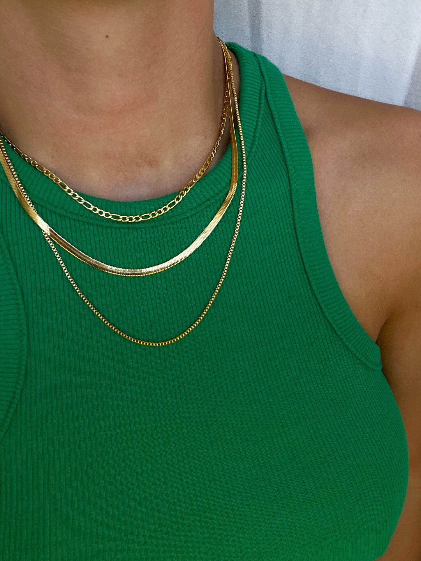 The Tori 3 Chain Gold Necklace