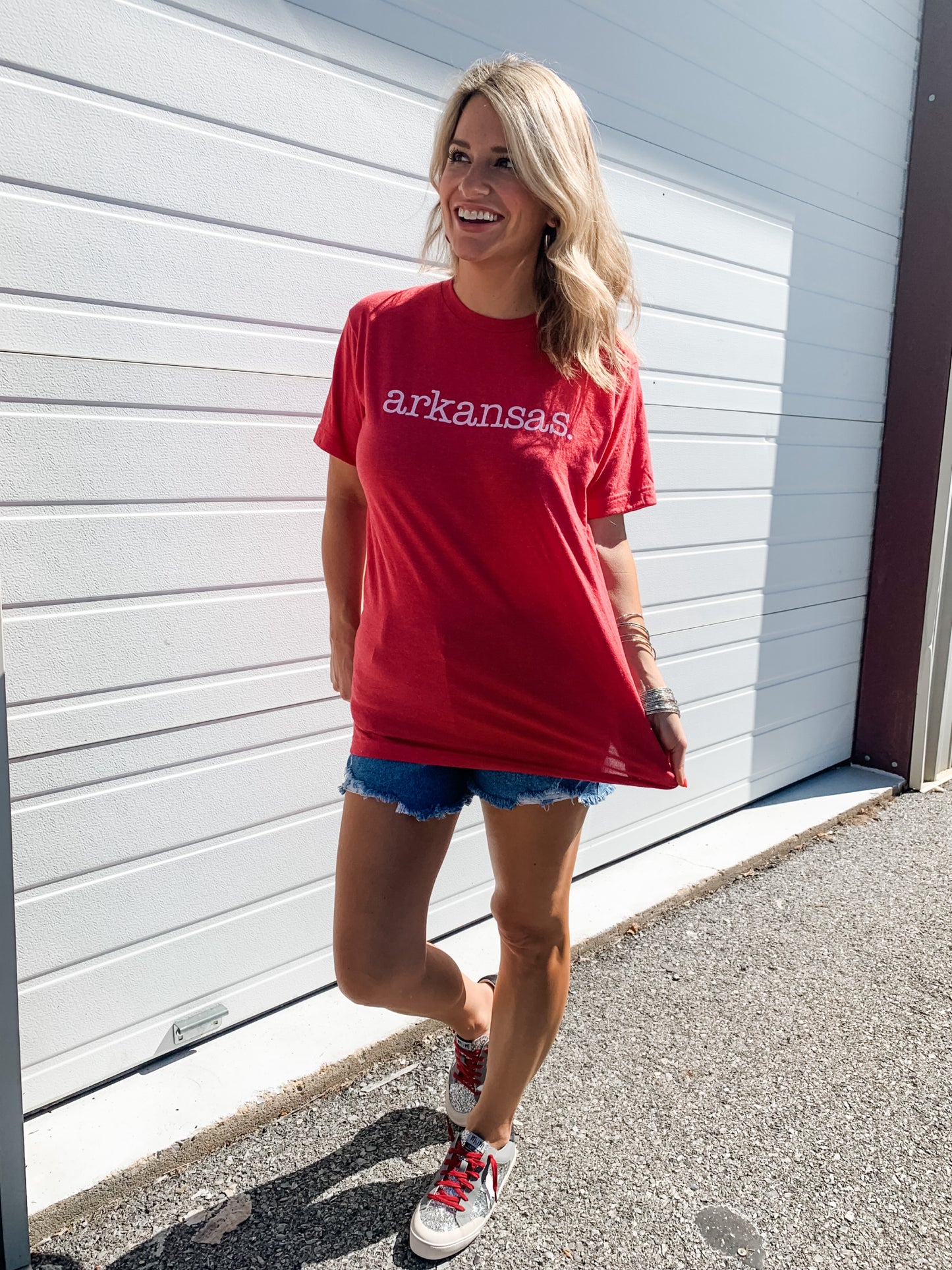 arkansas. Tee in Red