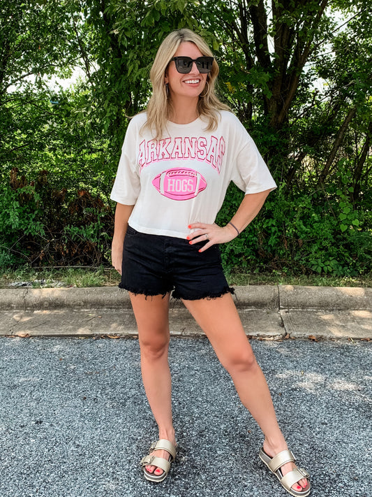 Arkansas Football Crop Tee - large