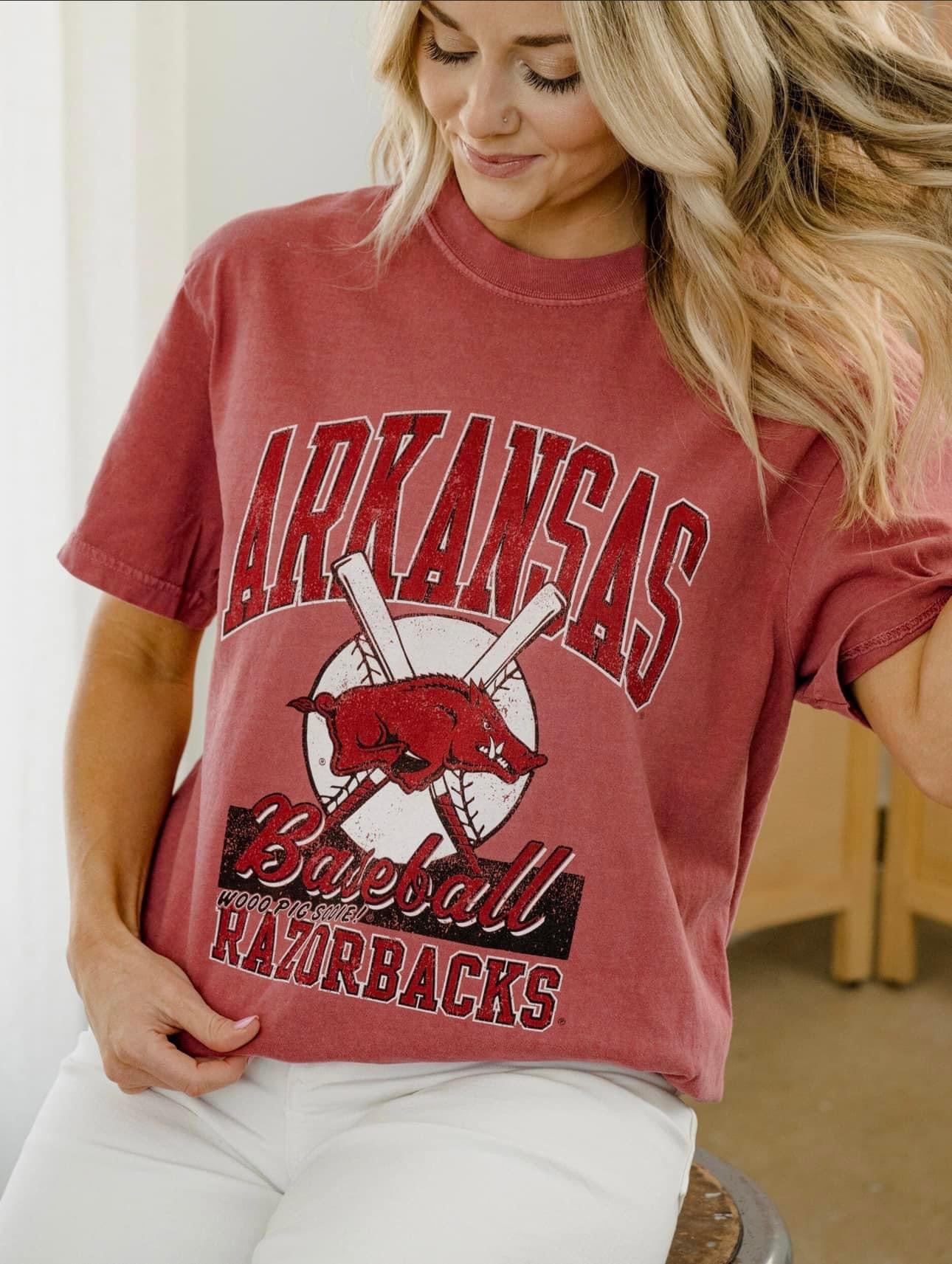 Arkansas Baseball Tee