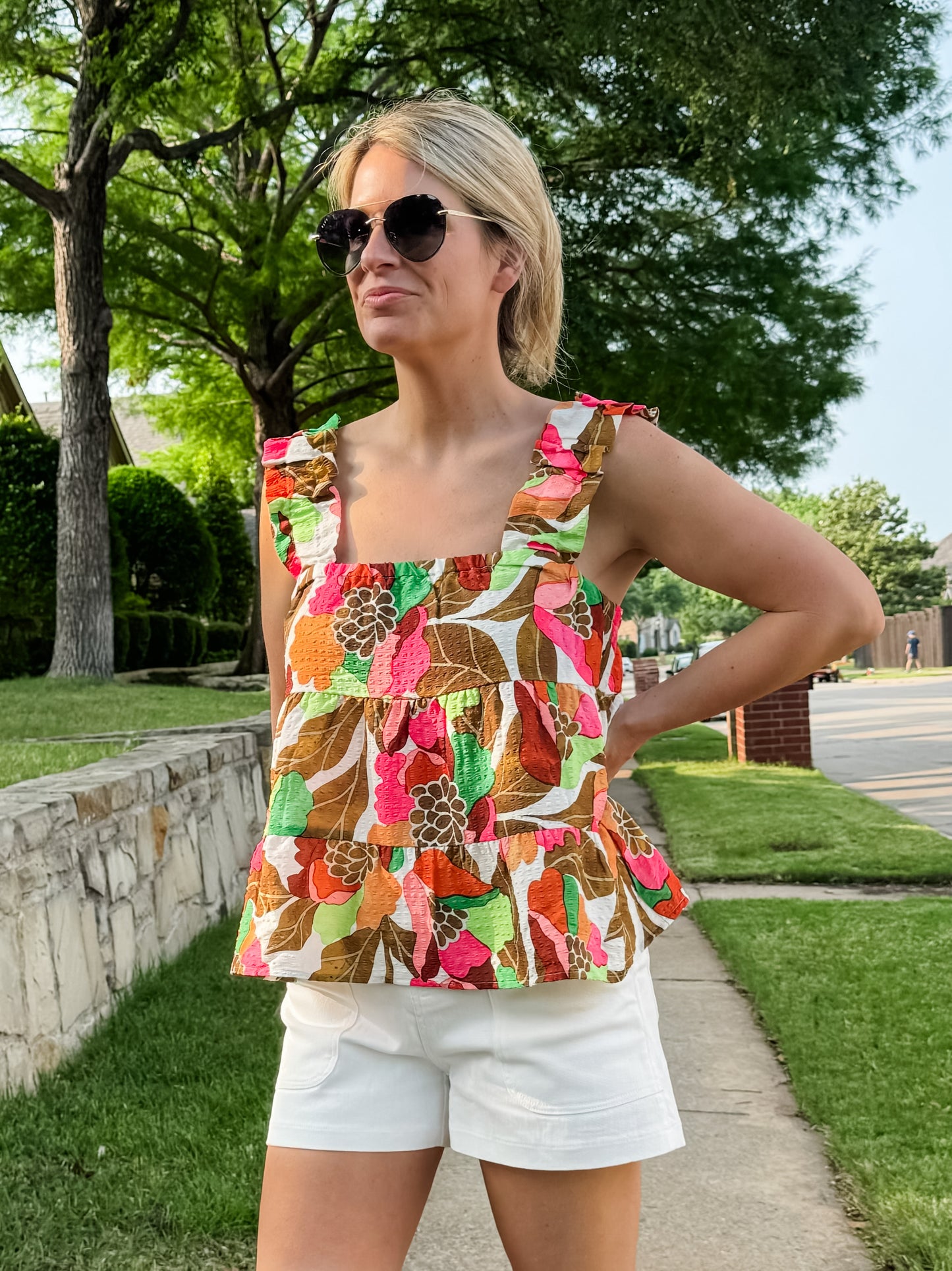 Mavery Floral Flowy Top