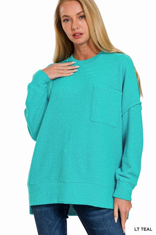 Fan-Favorite Brushed Top in Teal