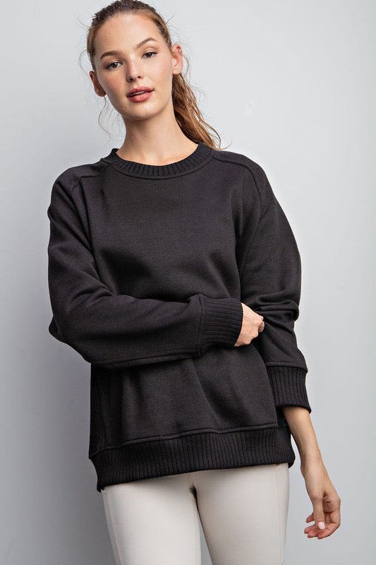 Go Your Own Way Sweatshirt in Black