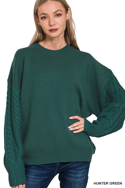 The Evergreen Cable Sweater