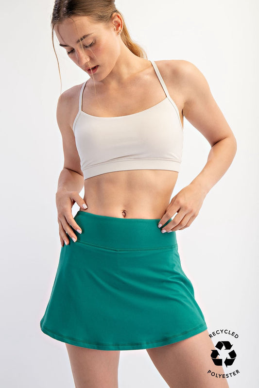 Seeking Adventure Skort in Kelly Green