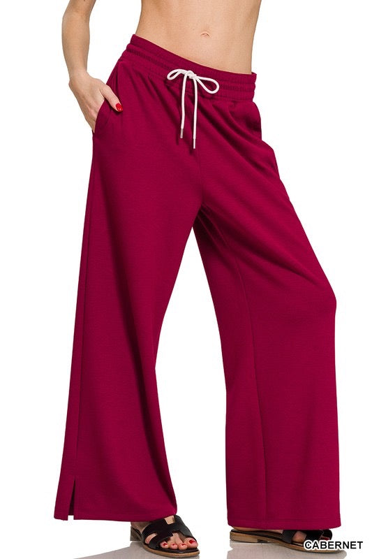 The Wine Down Wide Leg Pants