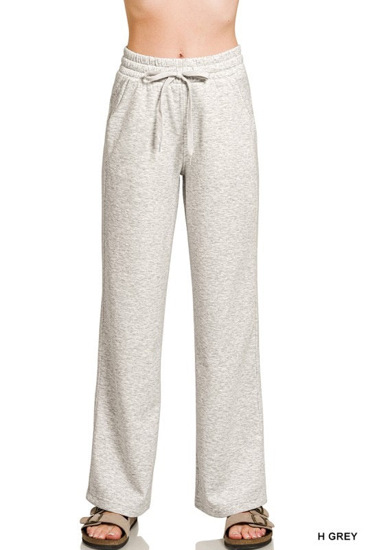 The Cloud Nine Scuba Pants in Heather Grey