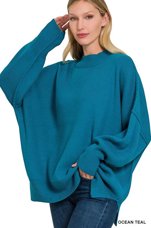 Cloud Nine Sweater in Ocean Teal