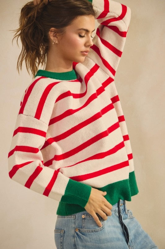 Peppermint Stripe Sweater