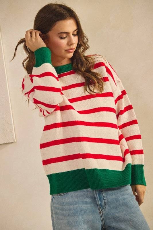 Peppermint Stripe Sweater