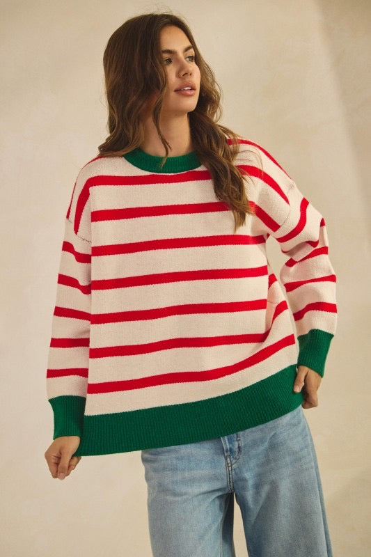 Peppermint Stripe Sweater