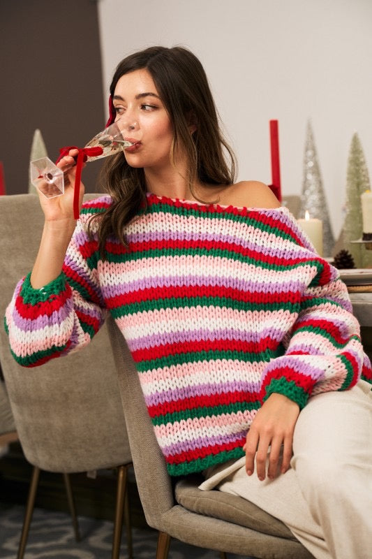 Sugarplum Stripe Sweater