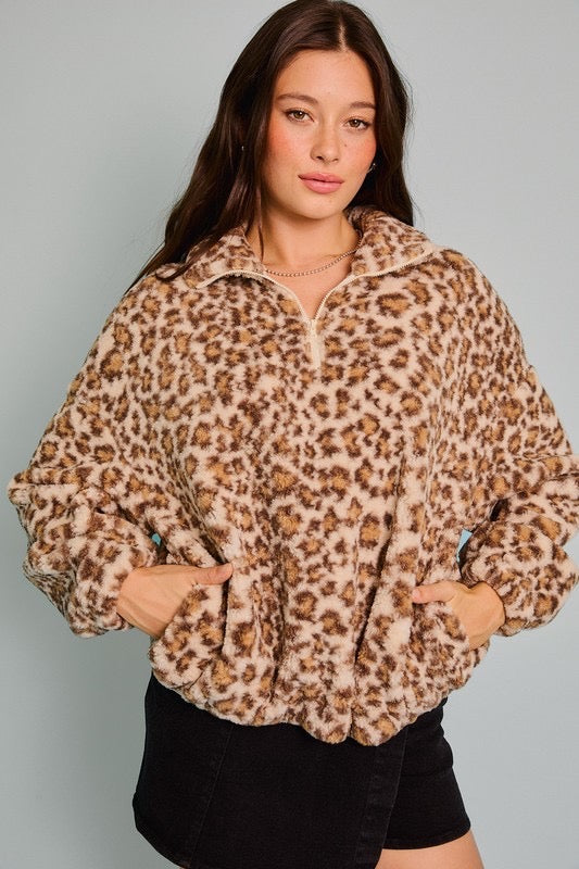 Wildly Comfy Leopard Pullover