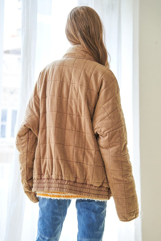 Quilted Washed Jacket
