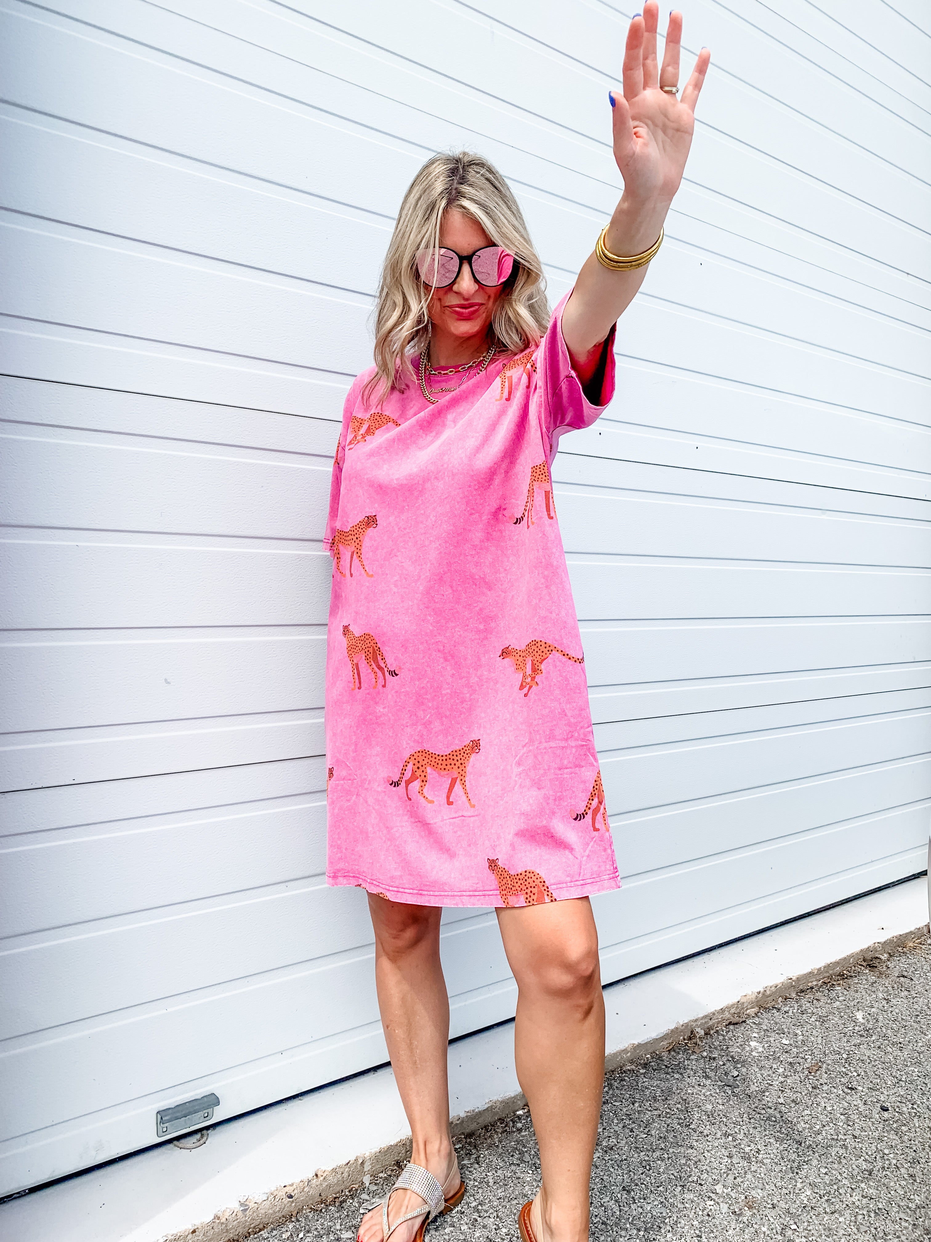 Cheetah t shirt store dress