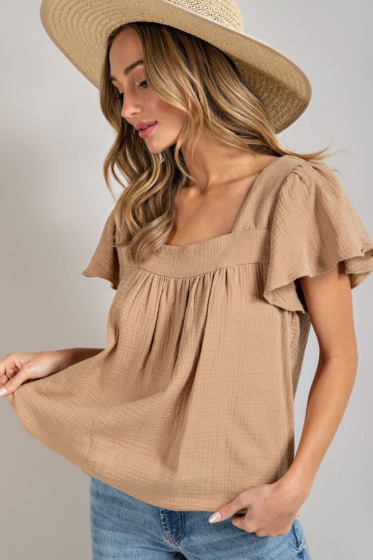 Keep It Cool Top in Coco