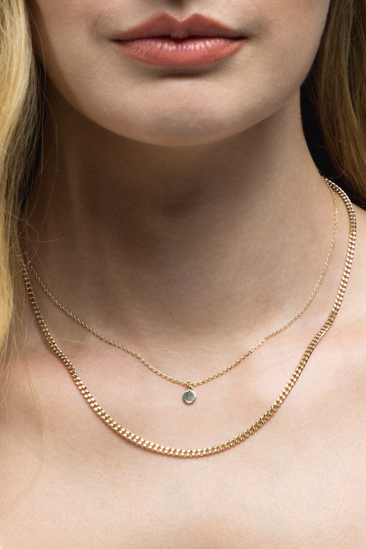 Arizona Double Layer Necklace in Gold