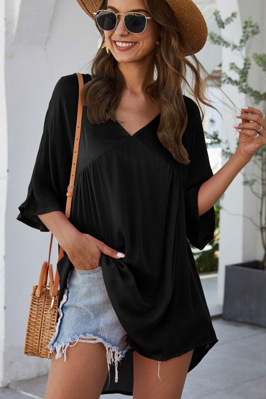 Weekend Style Tunic in Black