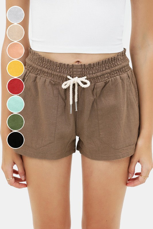 Essential for Summer Shorts in Mocha