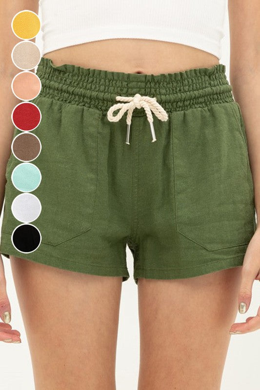 Essential for Summer Shorts in Olive