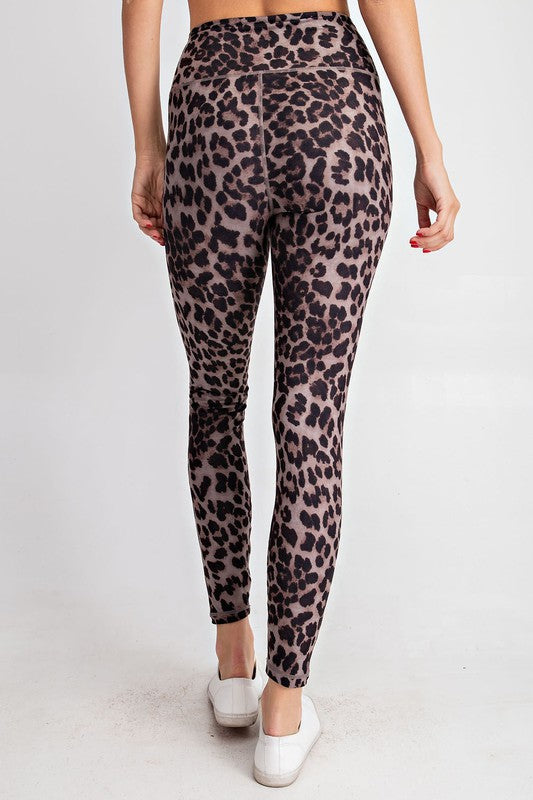 The BEST Leopard Leggings in Brown - SMALL