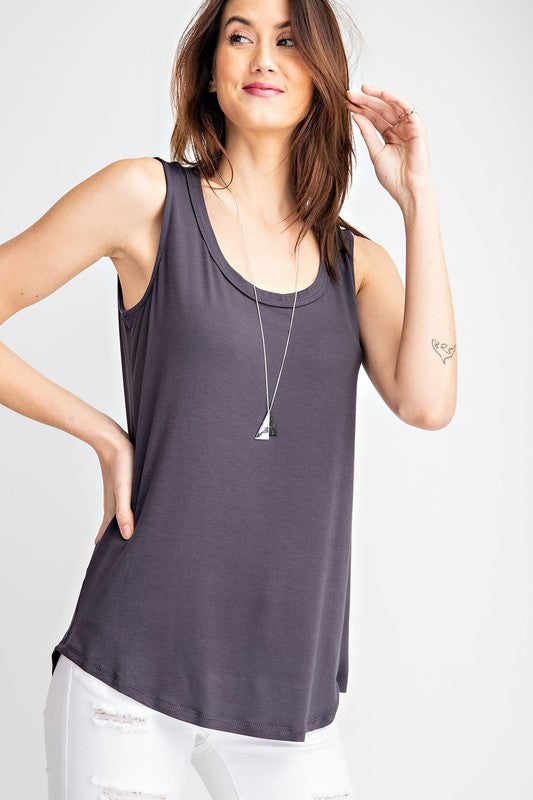Most Comfortable Tank Ever in Coal Black - LARGE