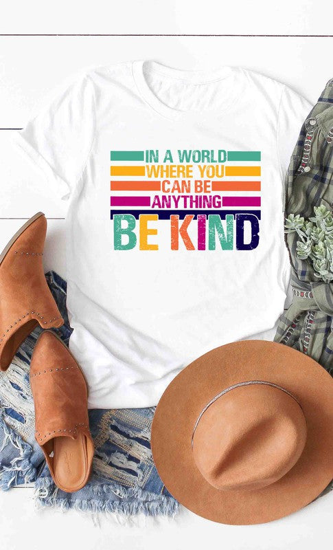 BE KIND Graphic Tee in White