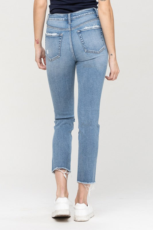 Savvy Slim Straight Leg Jeans-Size 32