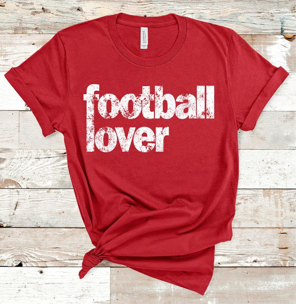 Football Lover Tee in Red