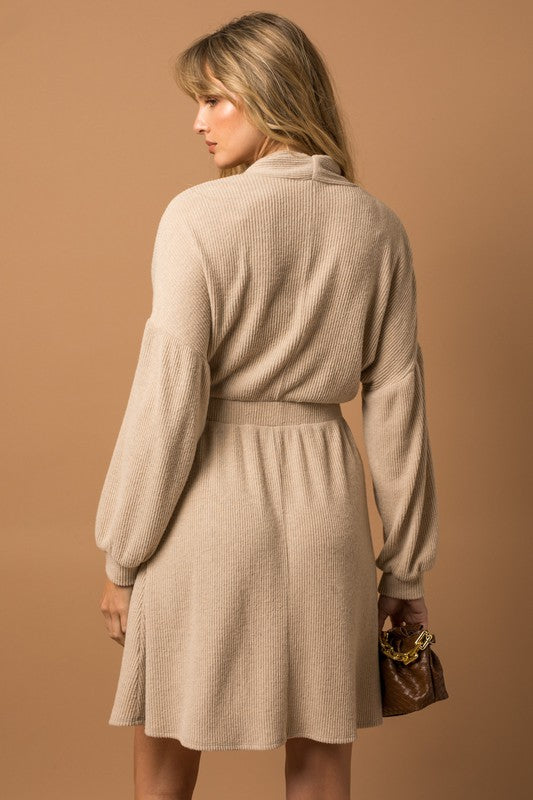 Softest Sweater Dress Ever in Oatmeal