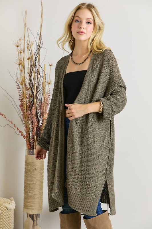 I Adore You Cardigan in Olive